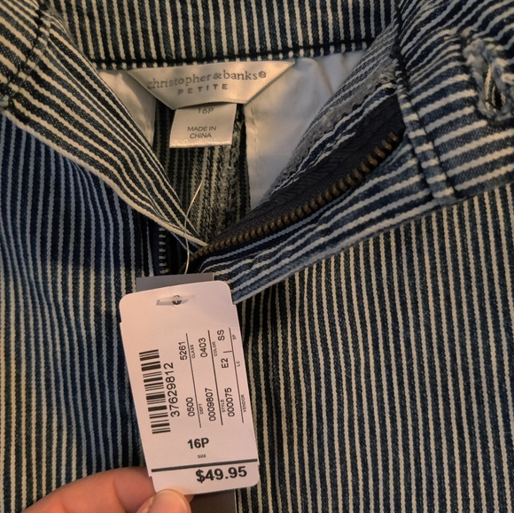 Christopher & Banks Petite Denim Skirt Size 16 - Picture 3 of 6